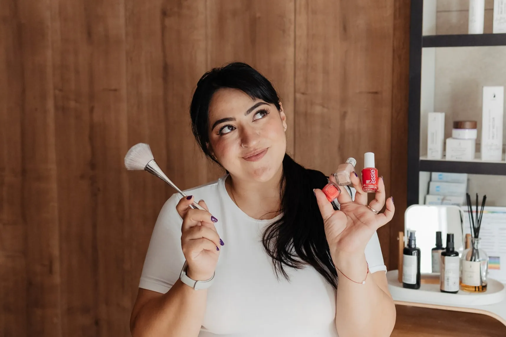 Anabelle in ihrem Studio im Niederdorf